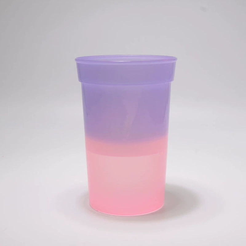 Температура тепловой изменение цвета Кубок низкая температура холодный изменение цвета Кубок PP пластичная мини-чашка при воздействии тепла изменение температуры Кубок