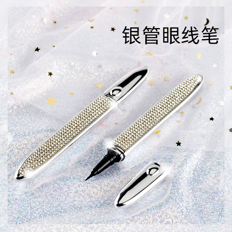 Liquid eyeliner pen, waterproof long‑lasting primer effect, smudge‑proof, beginner‑friendly, gold/silver