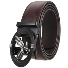 新款皮带男士 自动扣皮带二层牛皮休闲裤带LY36-222714-1