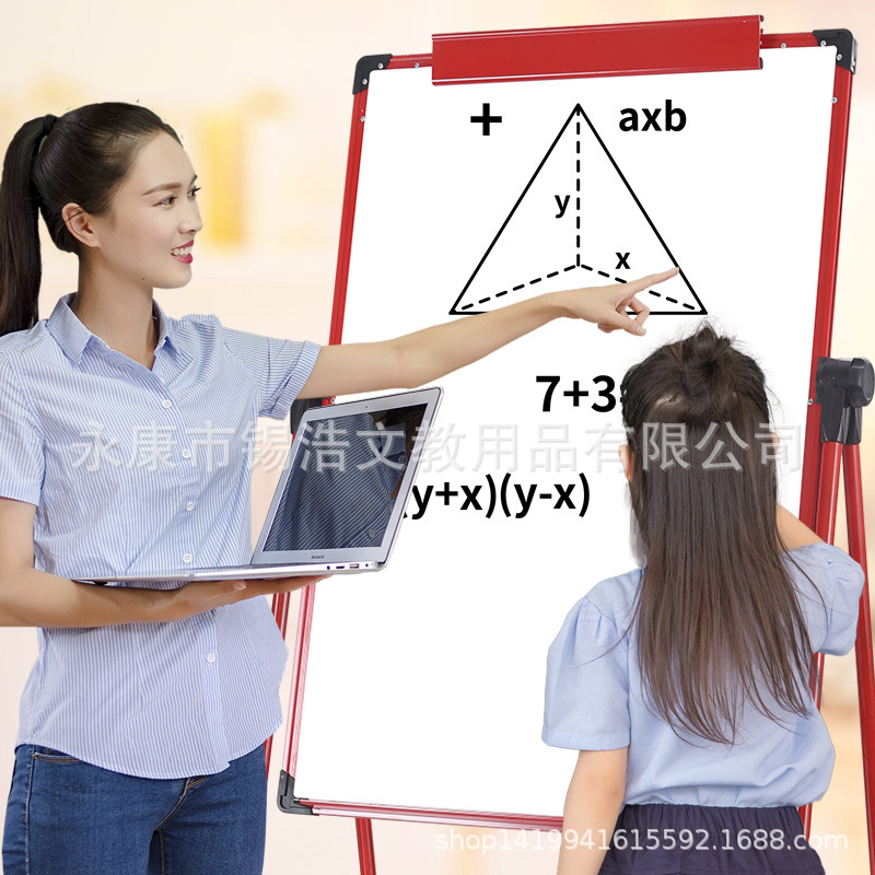 Pizarra vertical de entrenamiento, pizarra colgante para oficina, tablero de mensajes, clip para papel, pizarra magnética de doble cara en forma de U, pizarra magnética de doble cara