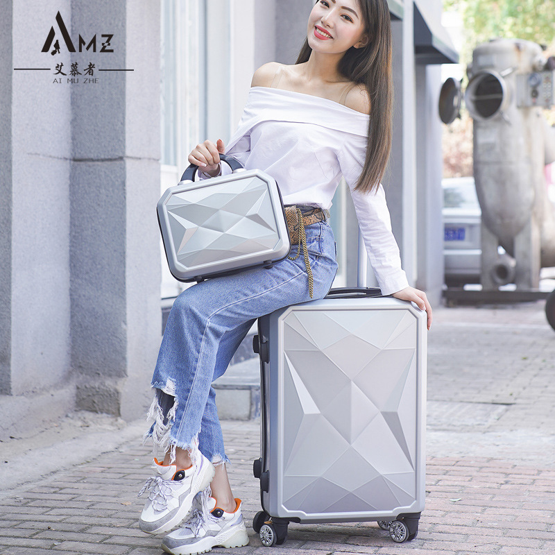 glossy suitcase for men and women