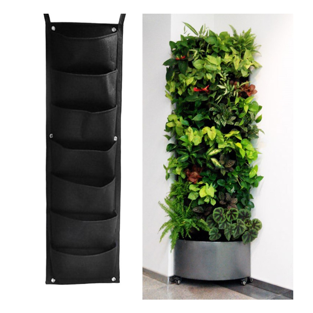 立体绿化墙毛毡种植袋室外阳台垂直壁挂式无纺布植物袋自动浇灌