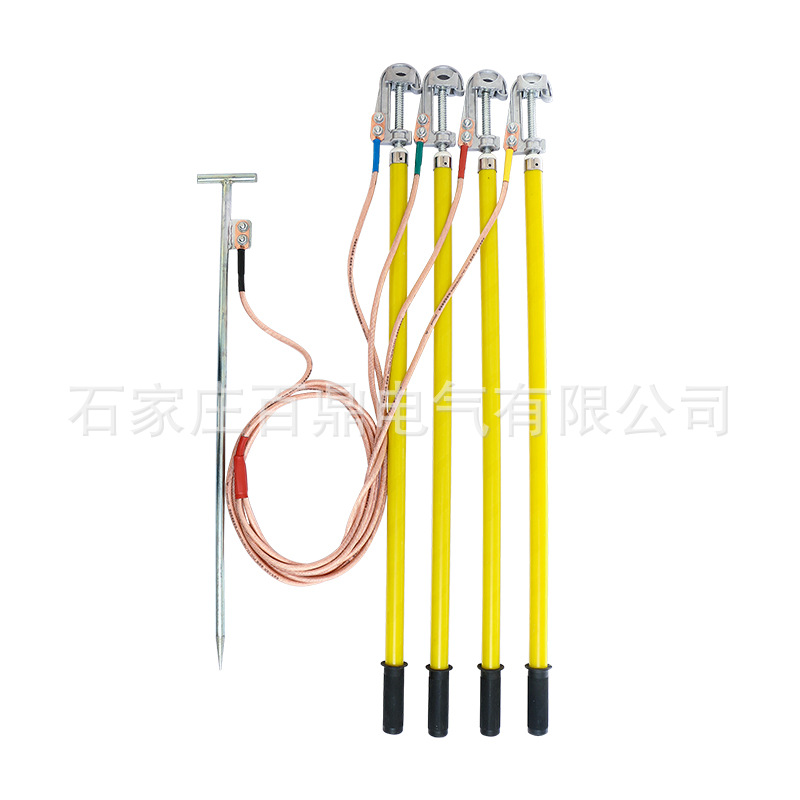 接地线400v户外线路用猴头螺旋接地棒螺旋圆口线路接地棒百鼎