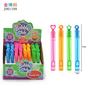 Цветные мини-трубочки для мыльных пузырей 48 шт