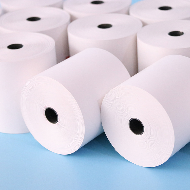 80x80 thermal receipt paper 55g takeout small ticket thermal printing paper thin paper queuing call paper 8080