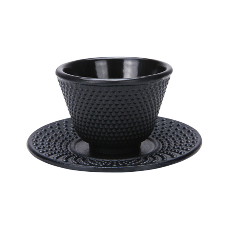 Multi-Capacidad de hierro fundido taza Comercio exterior Exportación hierro taza hierro olla taza esmalte hierro montaña juego de té taza Kung Fu taza