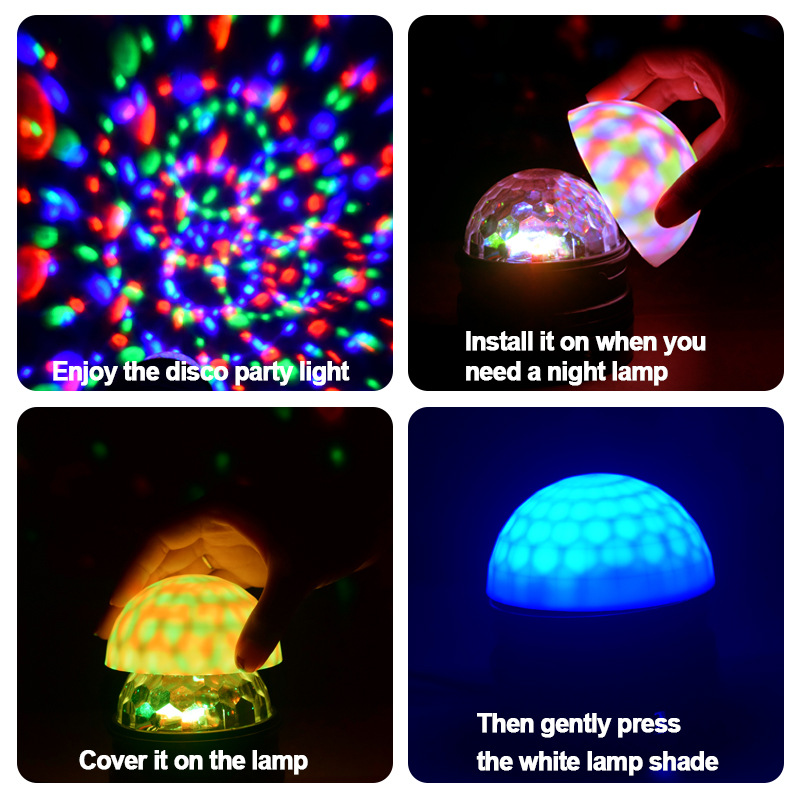 LED mini luz de la etapa de Navidad estrellado atmósfera lámpara de proyección disco fiesta colorida BOLA MÁGICA luz de la noche