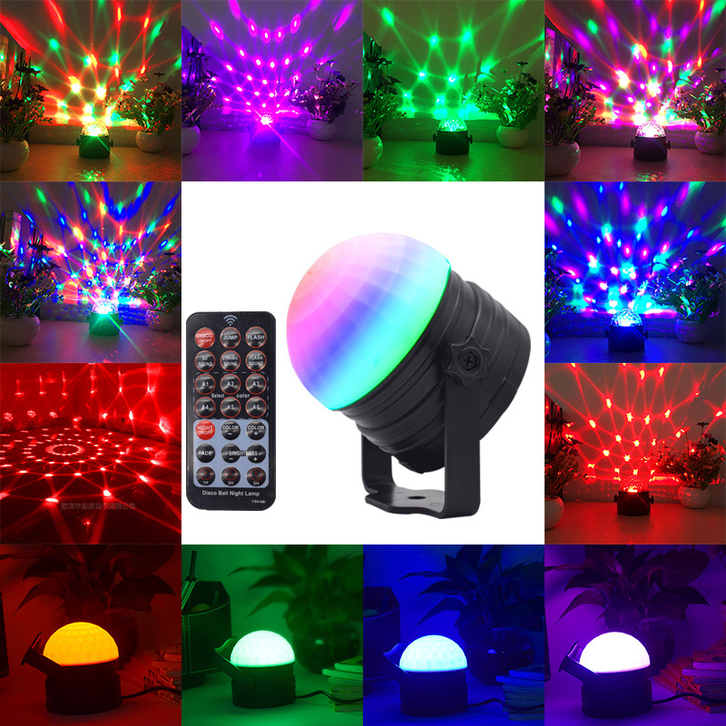 LED mini luz de la etapa de Navidad estrellado atmósfera lámpara de proyección disco fiesta colorida BOLA MÁGICA luz de la noche