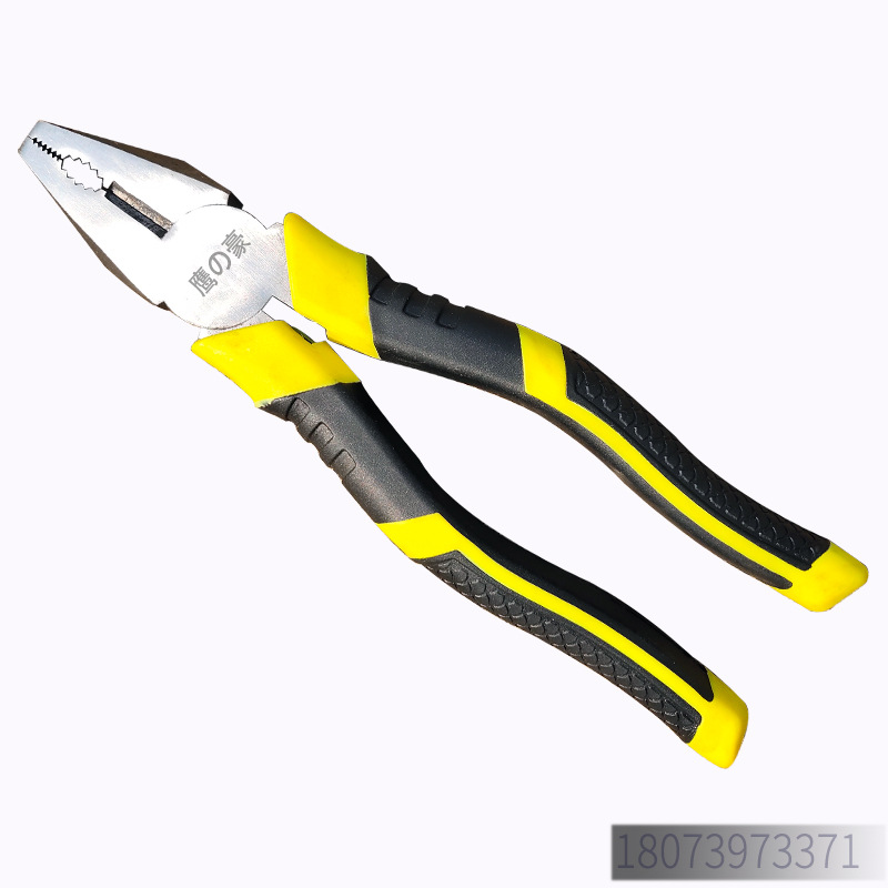 Fabricante en stock 8 pulgadas 200mm alicates de alambre de forja alicates de alambre tornillo de alta frecuencia templado 45 alicates de alambre de acero al carbono