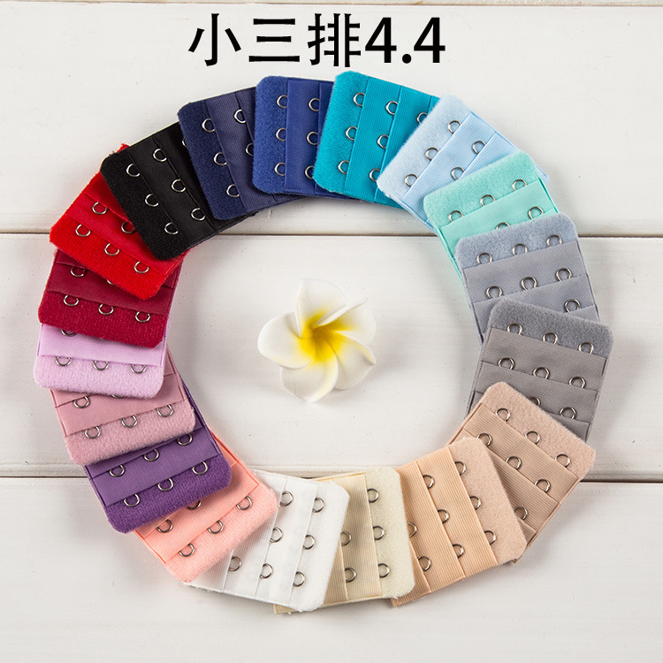 [Free Shipping for Orders over] Narrow Three-Row Three-Button Bra Extension Buckle Intimates Extension Buckle 4.4 Wide Small 3-Breasted Export