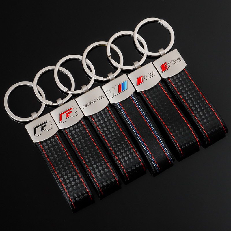 Cross-Border m Three-Color Sports Logo Audi Sline Audi Rs Volkswagen R Mercedes-Benz Amg Car Logo Keychain Pendant Cross-Border m Three-Color Sports Logo Audi Sline Audi Rs Volkswagen R Mercedes-Benz Amg Car Logo Keychain Pendant