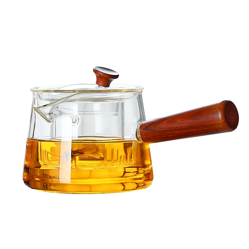 梵师 Glass чайник для домашнего использования, держатель для сигарет, прозрачный чайный набор, увеличенная толщина