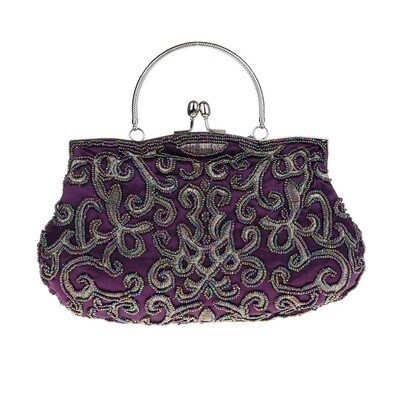 现货跨境热卖手工珠绣包复古晚宴包礼服包宴会包旗袍包03606-1|ms