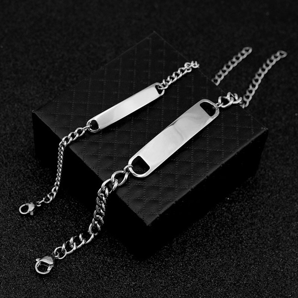 classic universal base bracelet for men and women stainless steel