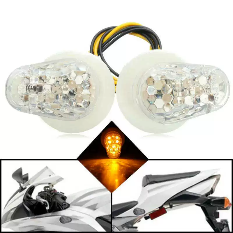 Подходит для Yamaha yamaha мотоцикл боковой светодиодный поворотный индикатор мотоцикла 12V желтый свет