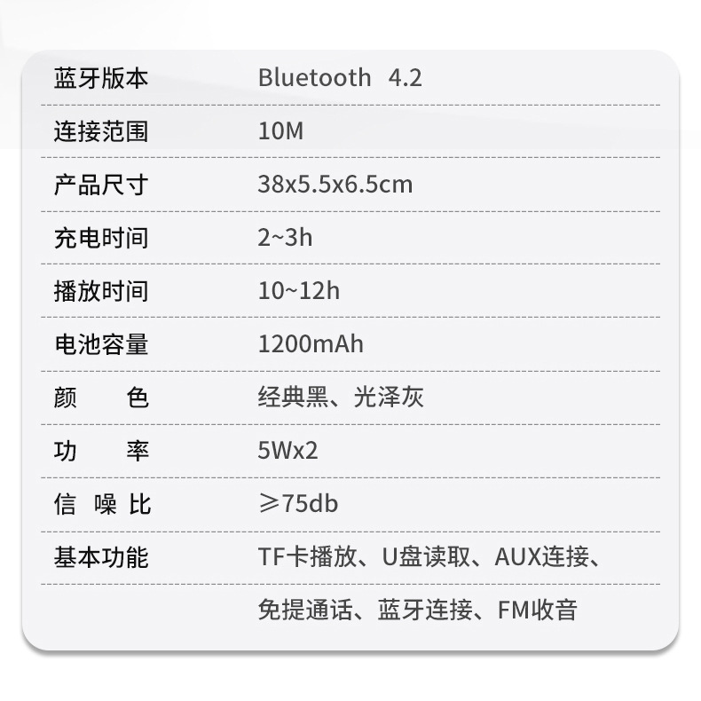 Yushidai E-350 Wireless Bluetooth Speaker - USB Computer Audio Subwoofer 3