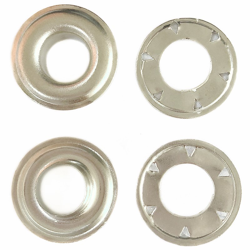 跨境银白色金属气眼21*9*6下片带爪 游艇轮船箱包扣 现货批发