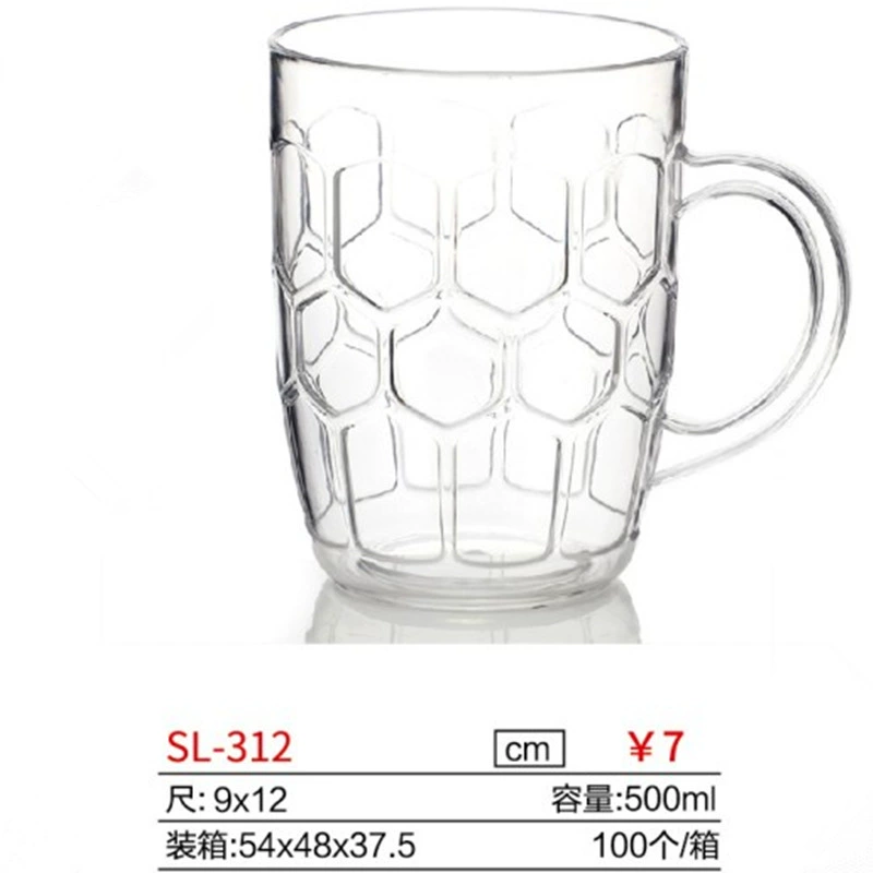 Acrylic capacious wineglass, PC-plastic, 500 ml