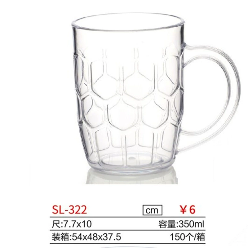 Acrylic capacious wineglass, PC-plastic, 500 ml