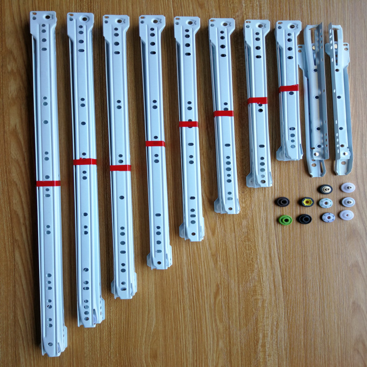 FGV2208 Hot Wheel slide rail self-slide rail plastic spray slide rail powder spray rail hardware accessories manufacturers wholesale