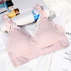 Wireless bra for pregnant, supporting lace underwear for breastfeeding