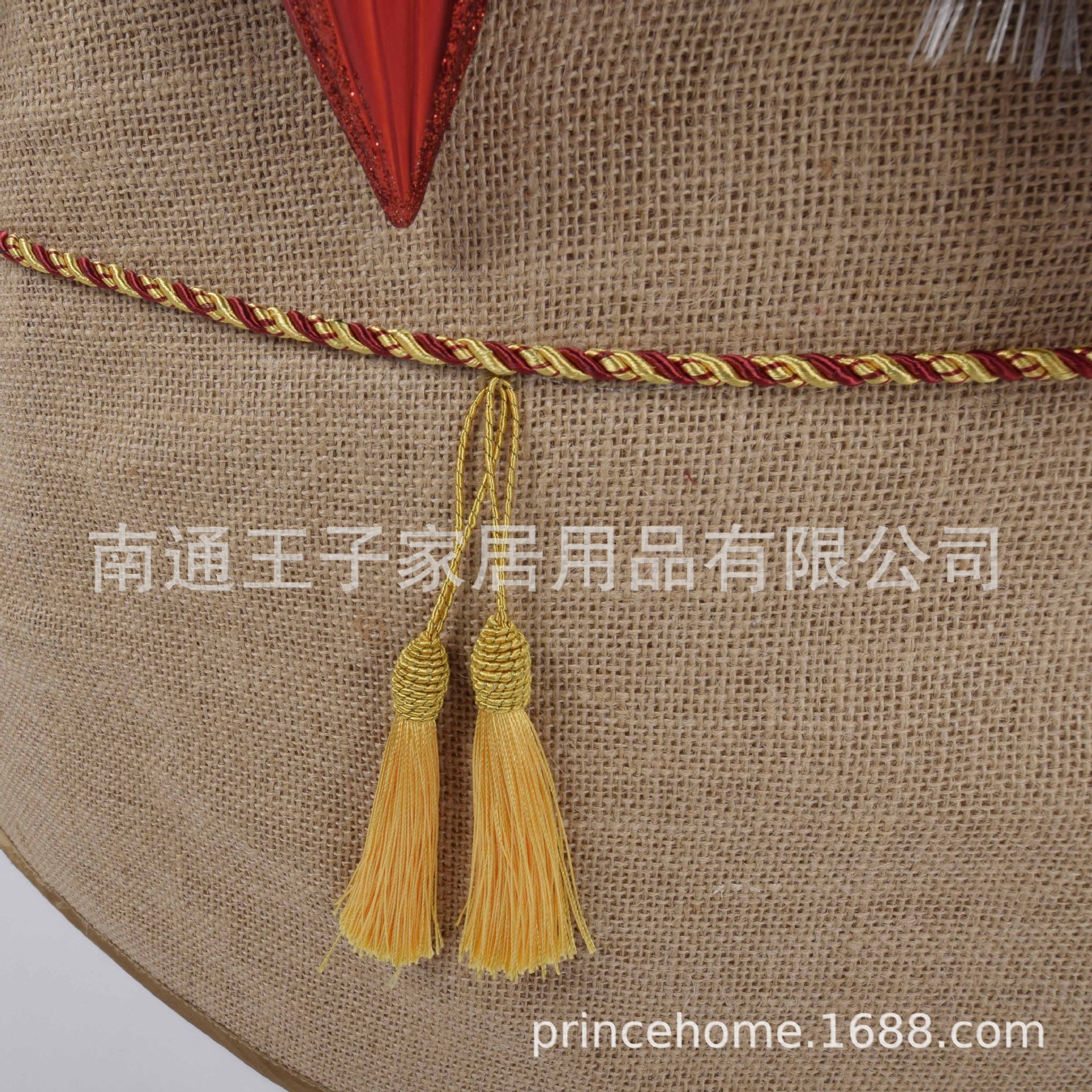 Three-dimensional Linen Tassel Foldable Christmas Holiday Holiday Party Decoration Tree Skirt Christmas Decoration Tree Collar 4
