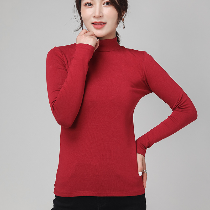 미들 칼라 버건디