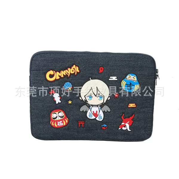 New Eco-Friendly Shockproof Denim Computer Bag, Business Simple Denim Laptop Sleeve, Printable