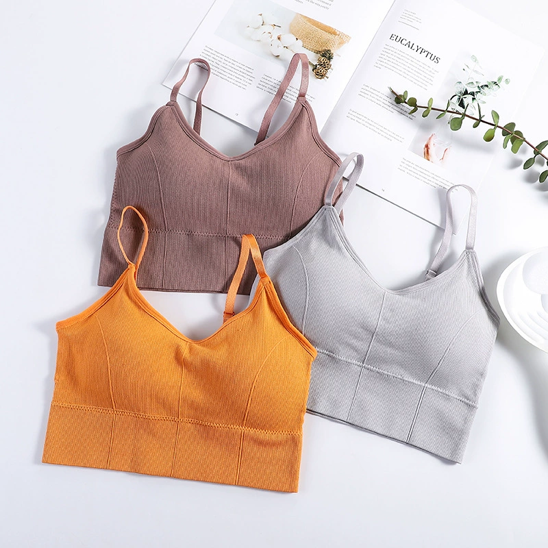 Top with cups, bra top, protective underware, tank top, underwear, (Cross-border trading), beautiful back