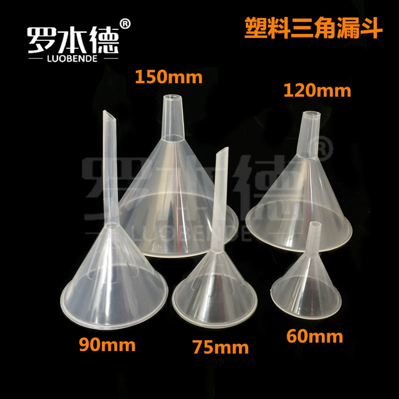 Пластиковая треугольная воронка с короткой этикеткой 60, 75, 90, 120, 150 мм, коническая воронка с коротким вырезом, инструмент для дозирования фильтра