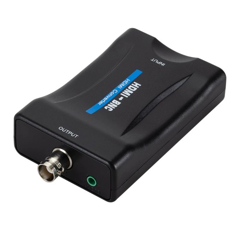Преобразователь HDMI в BNC, видеоконвертер HDMI→BNC, совместимы PAL/NTSC, две формы вывода