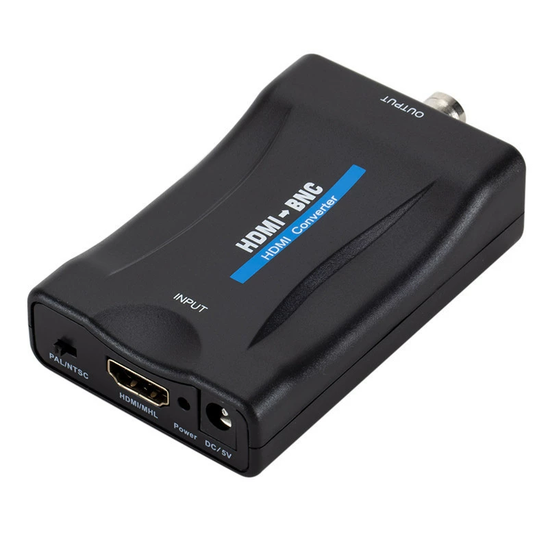 Преобразователь HDMI в BNC, видеоконвертер HDMI→BNC, совместимы PAL/NTSC, две формы вывода