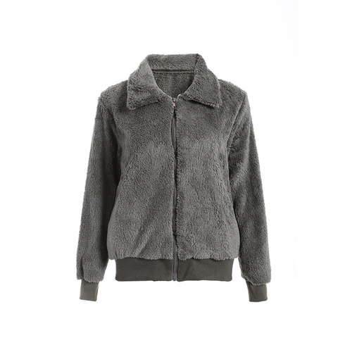 eBay Western and European Fashion Autumn and Winter WISH Jacket, Sexy Plush Collar Slim Fit Jacket