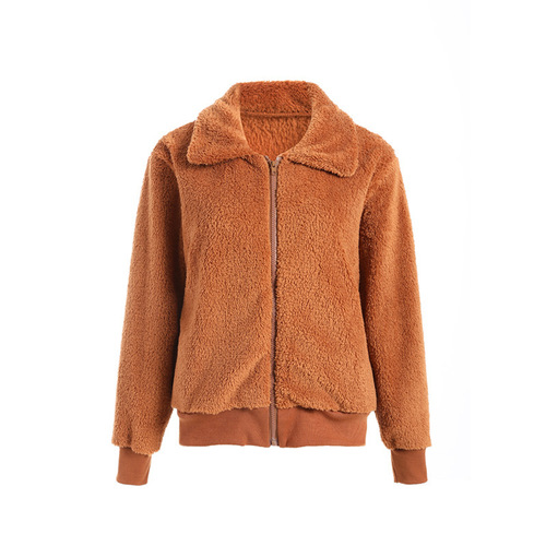 eBay Western and European Fashion Autumn and Winter WISH Jacket, Sexy Plush Collar Slim Fit Jacket
