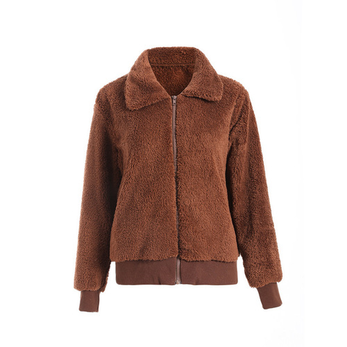 eBay Western and European Fashion Autumn and Winter WISH Jacket, Sexy Plush Collar Slim Fit Jacket