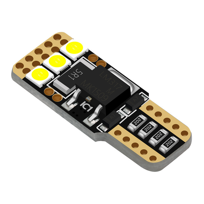 Suministro transfronterizo T10 ancho de luz 6SMD 3030 luz de la matrícula del coche LED pequeña luz w5w Luz de decodificación