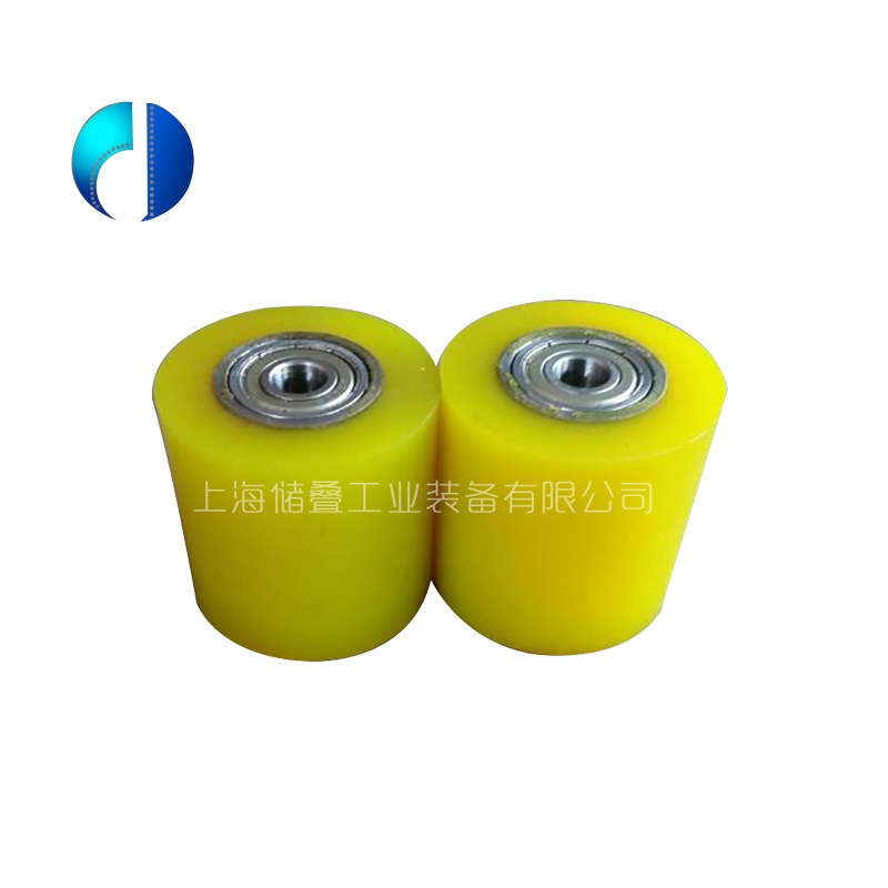 新品供应通用不锈钢五金配件脚轮  双滚轴承40度聚氨酯胞脚轮