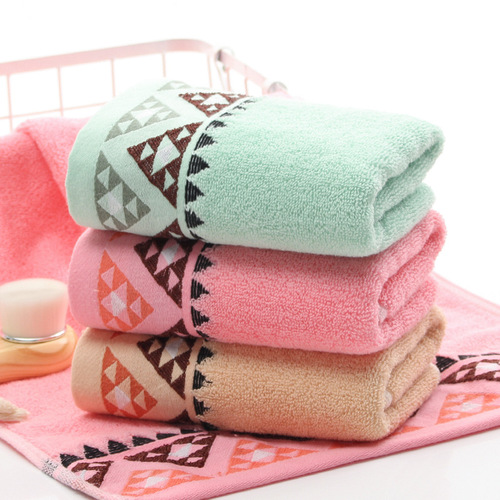 Jacquard cotton face towel adult soft absorbent cotton bath towel gift towel wholesale factory embroidered logo