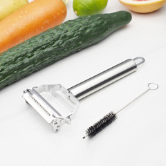 Amazon double-headed multi-function vegetable cutter grater shredded peeling knife brush color box