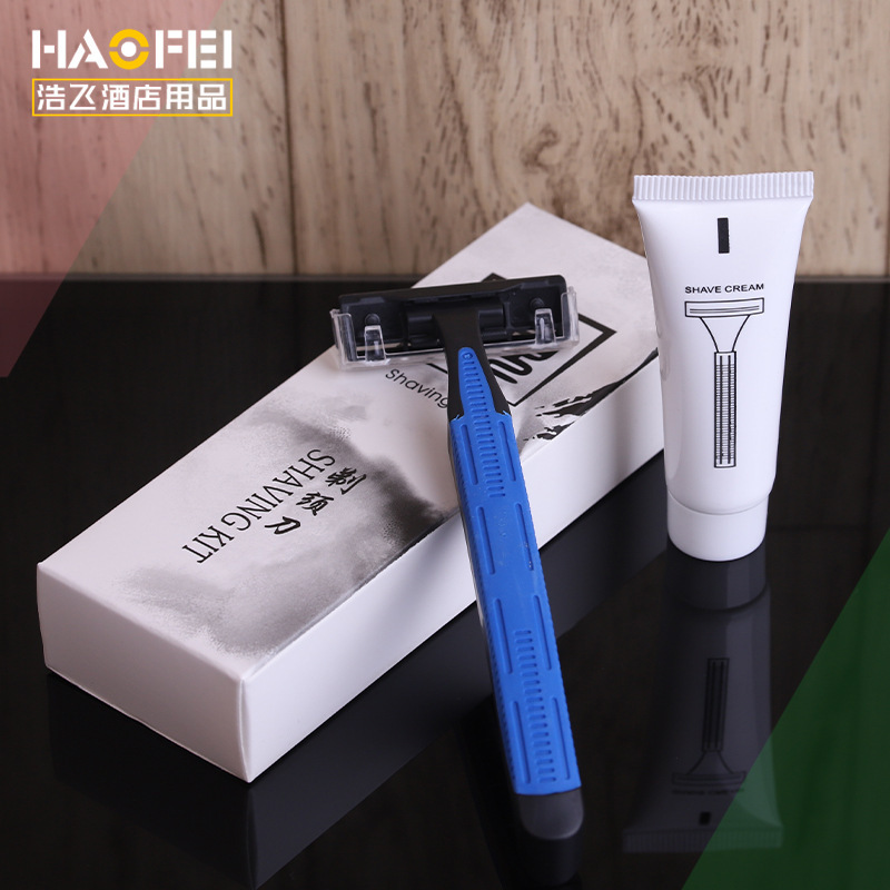 Business Hotel Star Hotel Supplies Disposable Razor Manual Double Layer Stainless Steel Razor High-end Customization