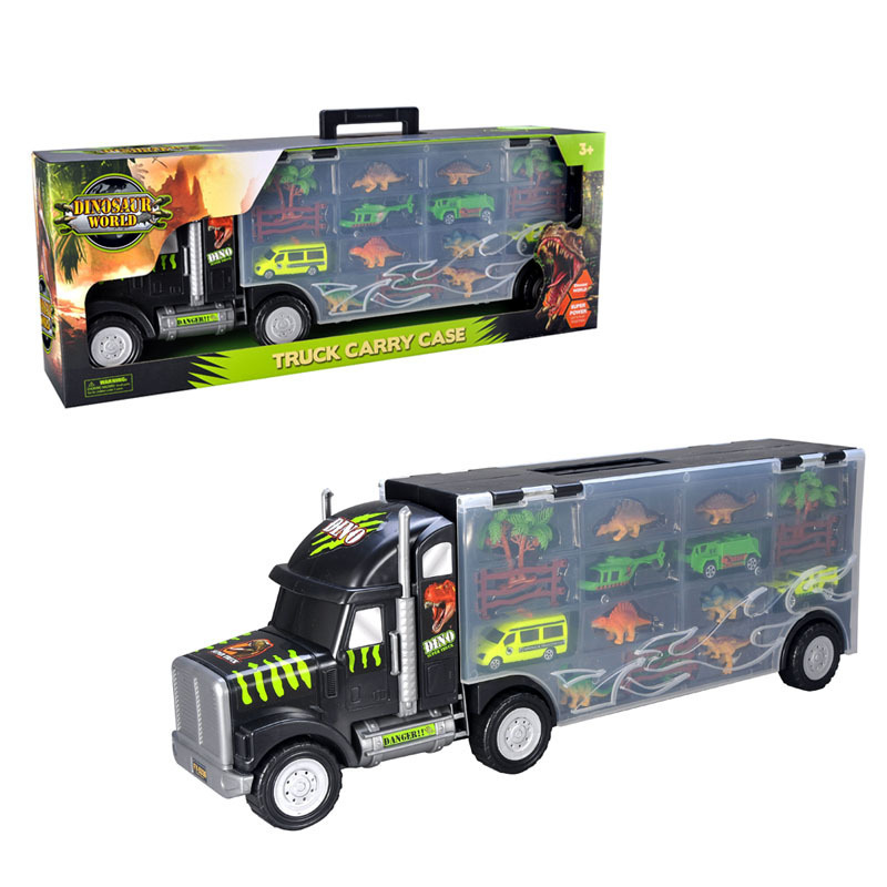 Children Jurassic Dinosaur Container Truck Big Truck Big Trailer Dinosaur Transporter P850-A Children Jurassic Dinosaur Container Truck Big Truck Big Trailer Dinosaur Transporter P850-A