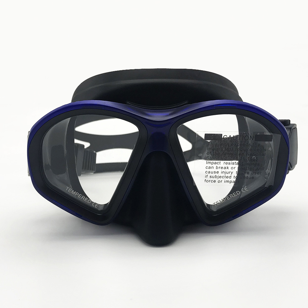 Máscara de buceo adulto con cristal templado, set de snorkel completo, gafas de natación y apnea