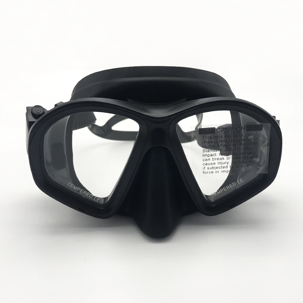 Máscara de buceo adulto con cristal templado, set de snorkel completo, gafas de natación y apnea