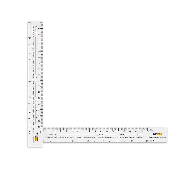 Regla de herida Wentai Regla de medición de heridas de 18cm Hospital dedicado para registro de una sola vez Regla de herida Regla de papel médico