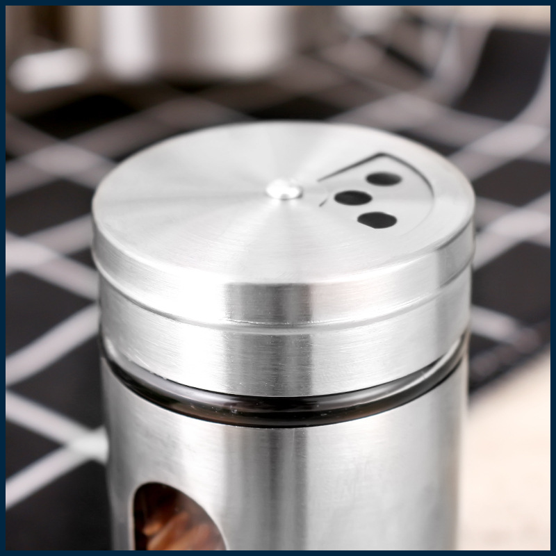 Juego de frascos de vidrio herméticos sin plomo para especias, venta al por mayor