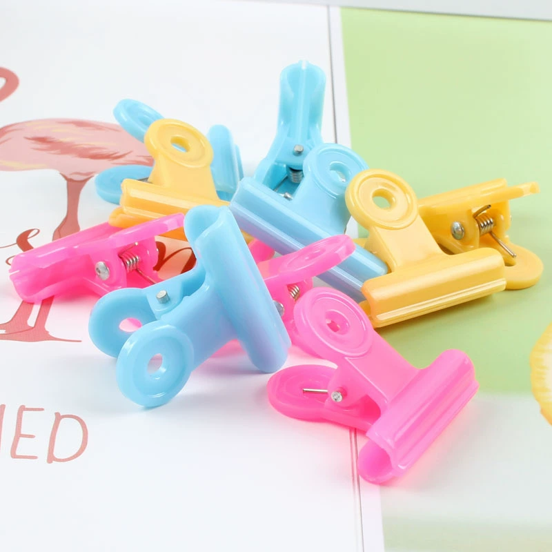 Цвет пластиковый Билл держатель Творческий канцелярские файл клип утилита папка картридж