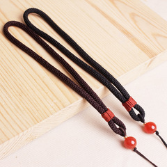Hand-woven beeswax safety buckle handle piece rope text play handle piece rope slingshot rope lost rope waist car lanyard wholesale