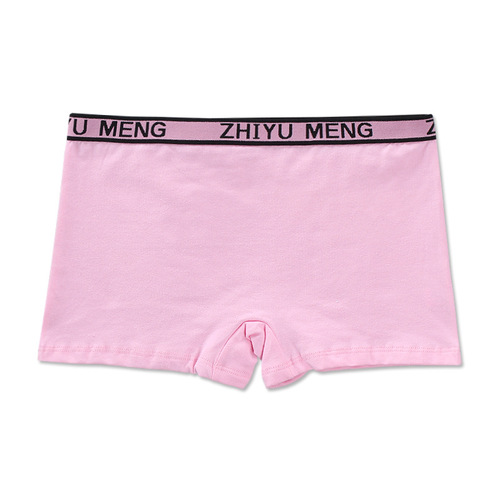 Girls underwear boxer briefs 15 mid-waist solid color junior high school students boxer briefs student shorts base 8-16 years old pure cotton
