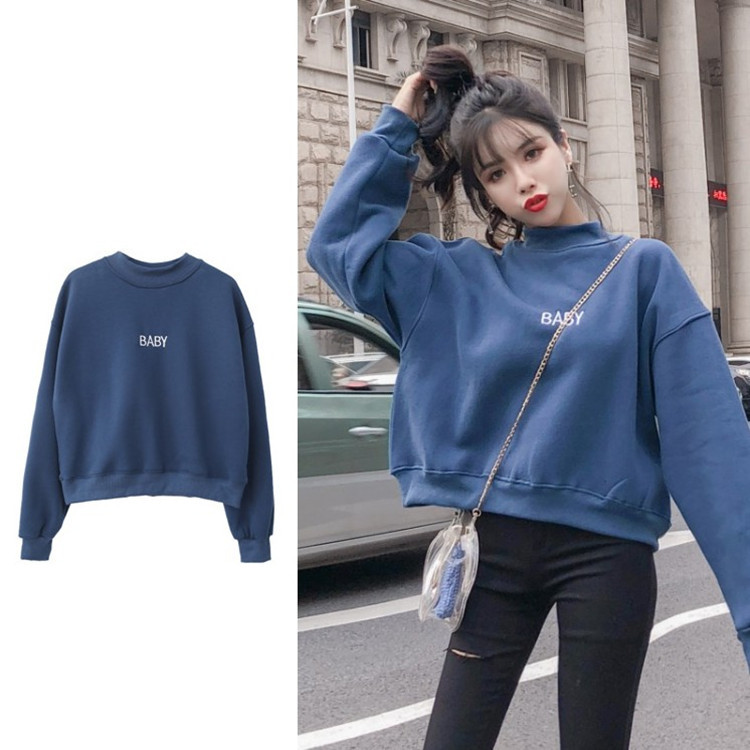 Fleece fashionable sweatshirt for students