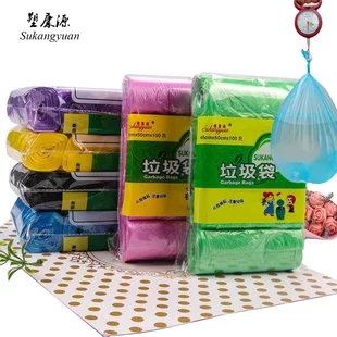 Black disposable plastic garbage bag, increased thickness